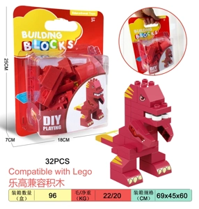 Dinosaur Large Particle Building Blocks Compatible with Lego 32PCS