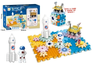Space Series – Mars Exploration Aerospace Gear Building Blocks Educational Toy 52PCS