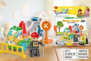 DIY Creative Engineering Crane Desktop Large Particle Building Blocks Compatible with Lego Educational Toy 13PCS