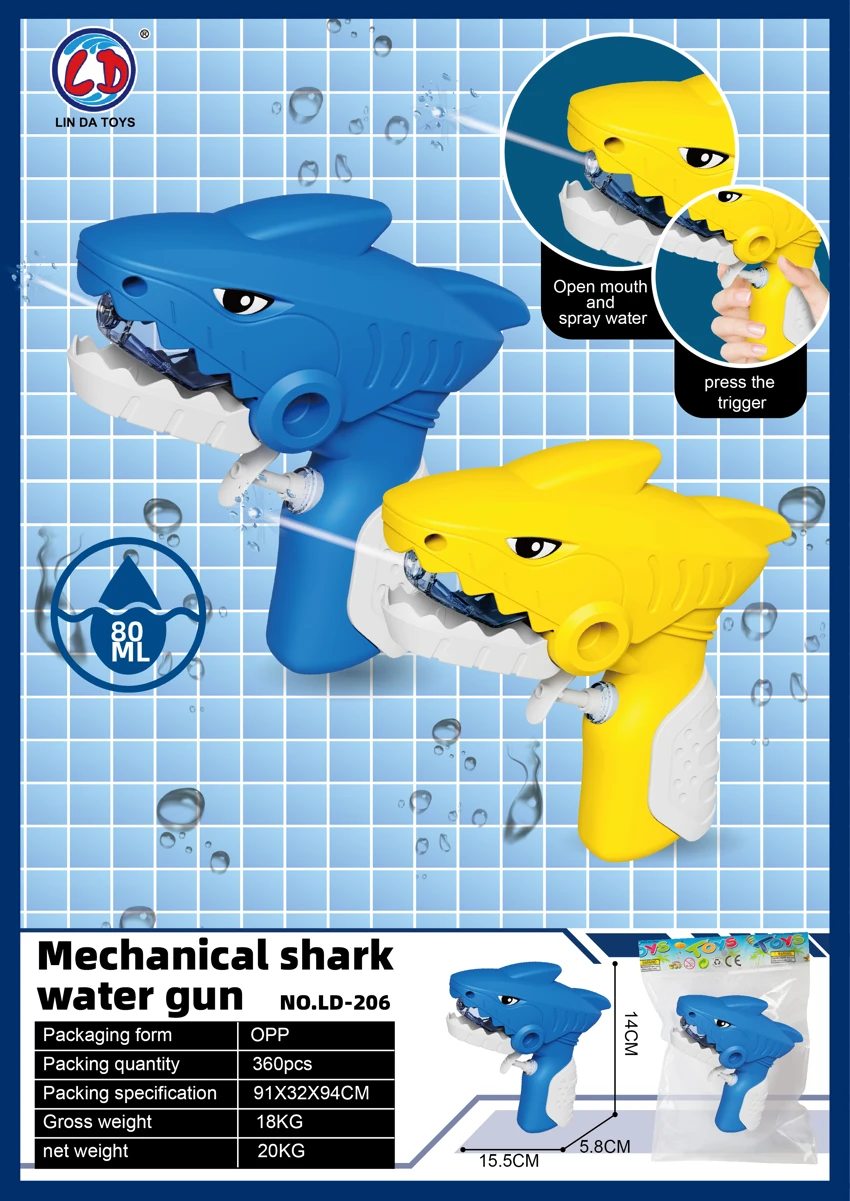 Mechanical Open-mouth Shark (2-color Mixed)
