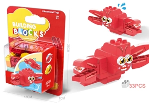 Lobster Large Particle Building Blocks Compatible with Lego 33PCS
