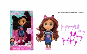 Gabby's dollhouse 6.5 inci dengan headphone