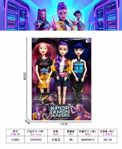 11.5-inch 11-joint Solid Body K-POP Lumi Mila Zoe Witch Girl Group Doll