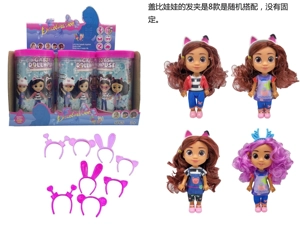 Gabby;s dollhouse เกรดพรีเมี่ยม 6.5 นิ้ว บ้านตุ๊กตาของแก๊บบี้ พร้อมหูฟัง [ชุดตุ๊กตาใส่ได้] 4 ชิ้น 6 ชิ้น