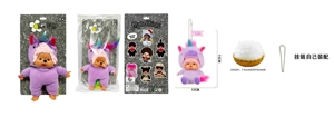 คุณภาพสูง 1 ต่อ 1 สินค้าใหม่ ญี่ปุ่นสูง PP ผ้าฝ้ายผ้าใบหน้า 15 ซม. Monchhichi ผ้าพันคอสีสัน Monchhichi พร้อมโซ่ลูกปัดประกอบด้วยตัวเอง