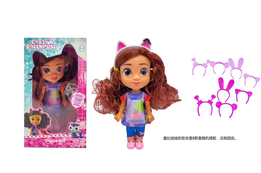 Gabby\'s dollhouse 6.5 inci dengan headphone