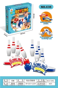 Bowling di atas kepala melawan bowling