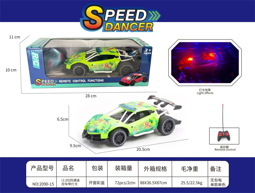 4 - Kereta kawalan jauh dengan lampu