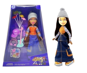 OMG BRATZ รองเท้าบูท   ซัมเมอร์คอลเลคชั่น 10 นิ้วเท้าขนาดใหญ่ต้นขาตัวทึบหัวใหญ่ตุ๊กตาเบซพร้อมบอลลูนพร้อมร็อค 4 ชิ้นพร้อมหมวกพร้อมสีสันแต่งหน้าน้ํามัน