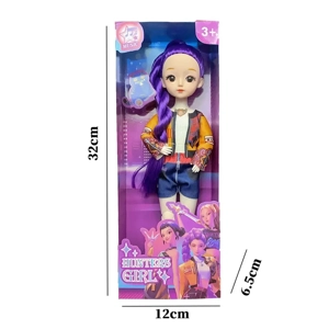 K-POP ซีรีส์ 1 ต่อ 1 12 นิ้ว 12 ข้อ ตัวยึด พร้อมแสงสีสัน เพลงธีม แก้วแท้ ตาเซอร์ไพรส์ ตุ๊กตา วงนางมด พร้อมแสงสีสัน เพลงธีม