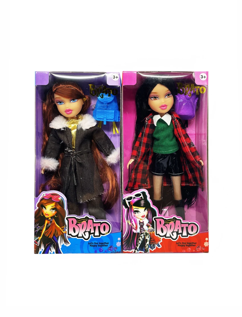 OMG BRATZ Winter Series 10' Solid Big-Head Bratz Doll with Big Feet & Thighs and Real Makeup Oil