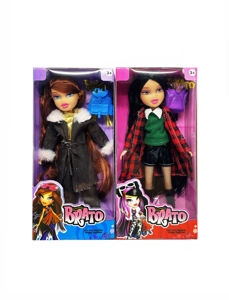 OMG BRATZ Winter Series 10" Solid Big-Head Bratz Doll with Big Feet & Thighs and Real Makeup Oil