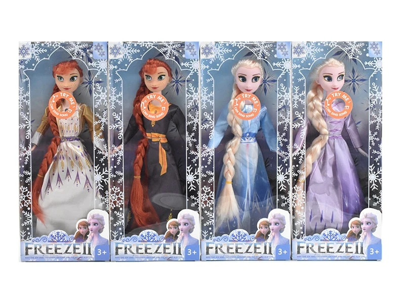 11.5 Inch 9 Joints Solid Body Frozen Barbie 4 Styles Assorted