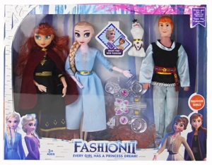 11.5 Inch Solid 9 Joints Frozen 3 with Olaf 3 Pack