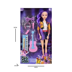 K-POP Demon Hunter Girl Group Animation 11.5-inch 12-joint Solid Rumi Performance Barbie with Blister Accessories