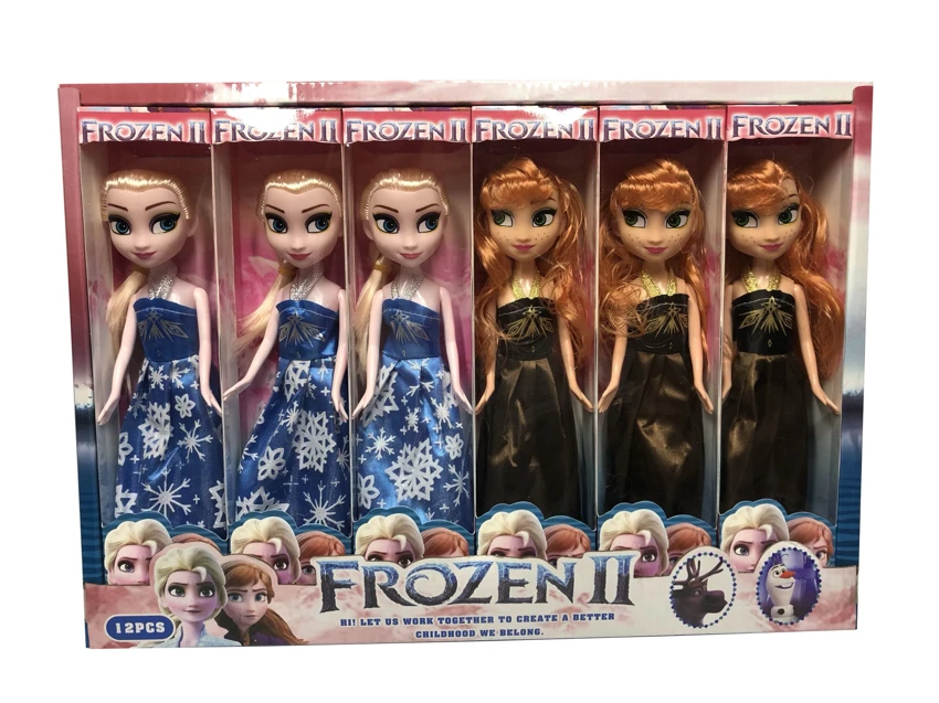 Generation 2 9 Inch Solid Body Frozen Barbie 2 Styles Assorted 12PC