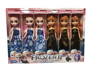 Generation 2 9 Inch Solid Body Frozen Barbie 2 Styles Assorted 12PC