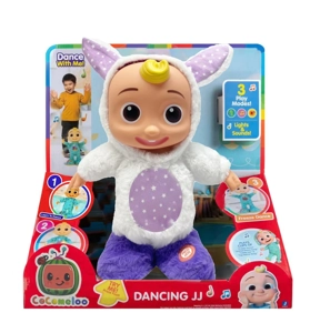 22 Inch Solid Body Electric Cocomelon Rabbit Baby Function Description [Can Walk. Can Sing 4 Songs, Can Laugh, Can Dance] Batteries Not Included