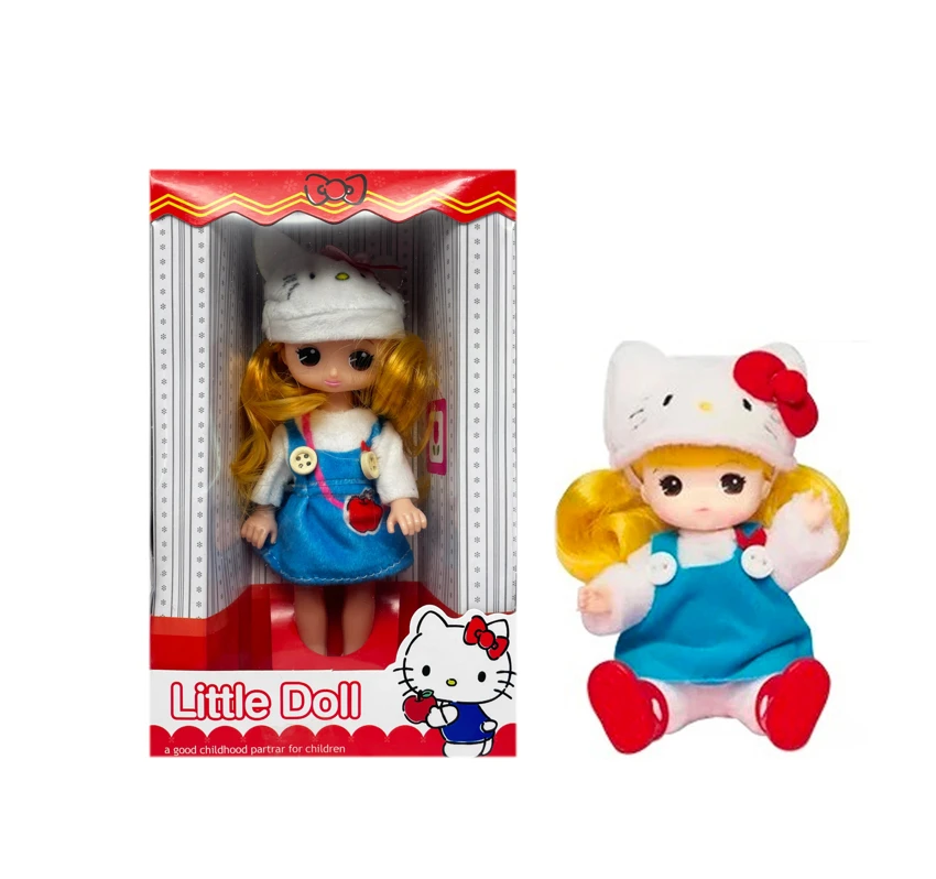 1:1 6.5-inch Solid Plush HELLO KITTY Doll