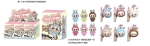High-end generasi pertama gelembung matter bulu otak gua-rabbut kain liontin boneka dengan 6 kartu nama secara acak dengan 1 6 jenis 6PC campuran