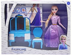 11.5 Inch Solid Body 9 Joint Ice and Snow Oddity Elsa dengan meja rias