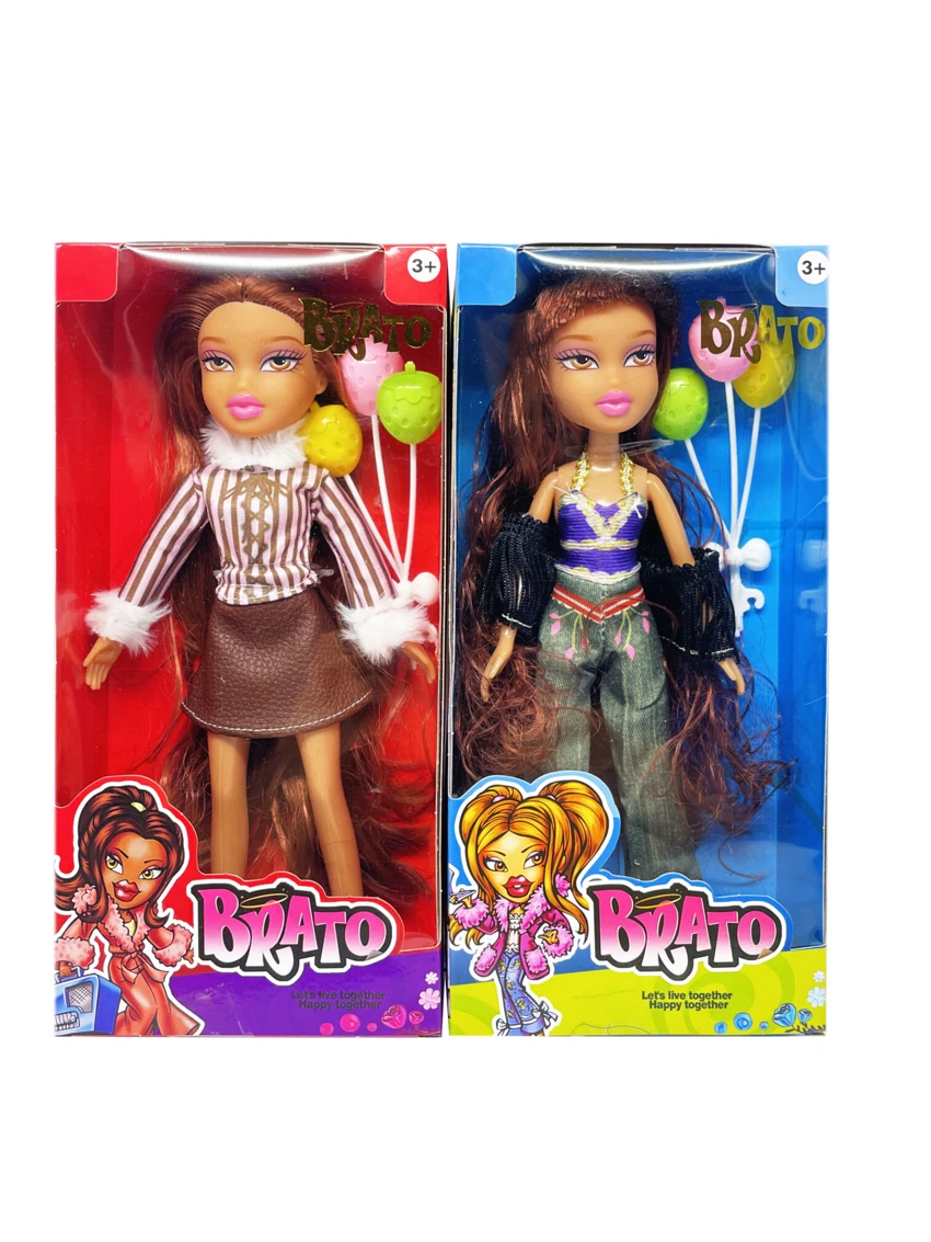OMG BRATZ รองเท้าบูท   ซัมเมอร์คอลเลคชั่น 10 นิ้วเท้าขนาดใหญ่ต้นขาทึบหัวใหญ่ตุ๊กตา กับลูกโป่ง