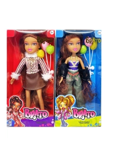 OMG BRATZ รองเท้าบูท   ซัมเมอร์คอลเลคชั่น 10 นิ้วเท้าขนาดใหญ่ต้นขาทึบหัวใหญ่ตุ๊กตา กับลูกโป่ง