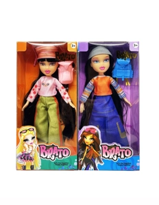 OMG BRATZ (Bratz)   Siri musim panas 10 inci kaki besar paha badan padat kepala besar boneka Beez dengan minyak solek sebenar