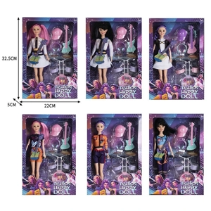 11 Inch Solid Body 3D Eyes K-POP Demon Hunting Girl Group Doll with Accessories 6 Styles Assorted