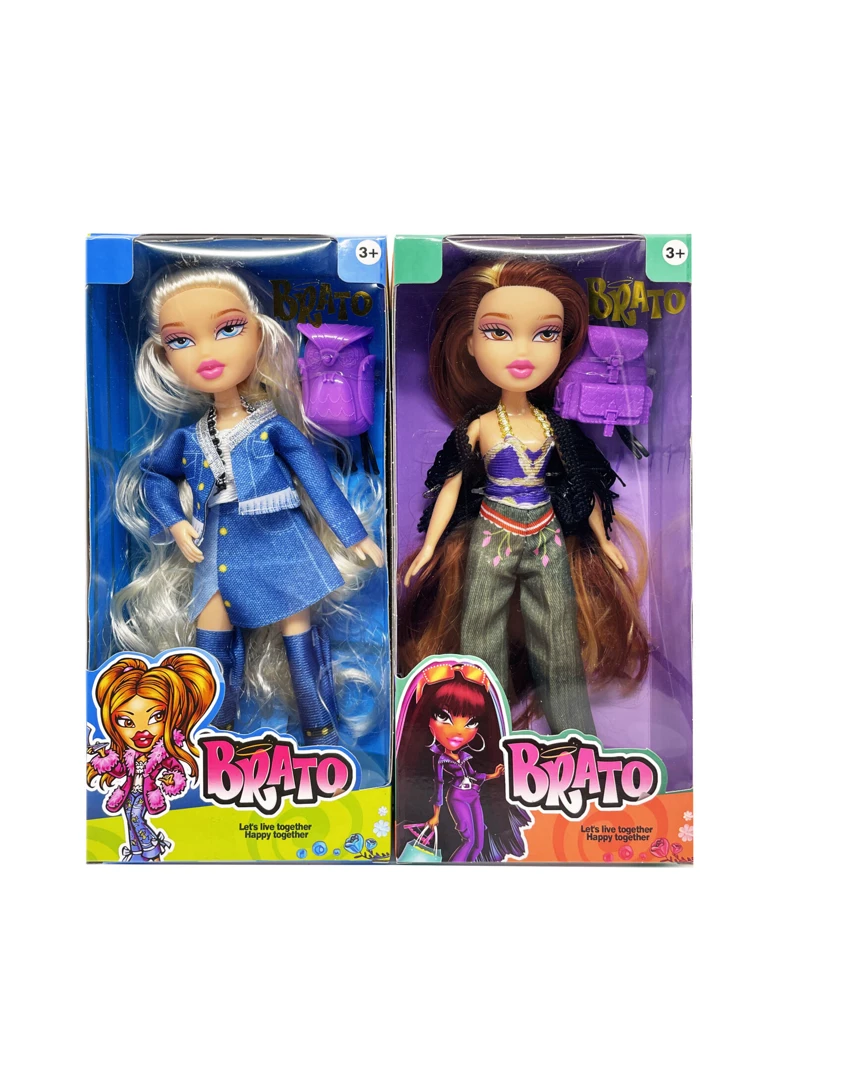 OMG BRATZ Summer Series 10' Solid Big-Head Bratz Doll with Big Feet & Thighs and Real Makeup Oil