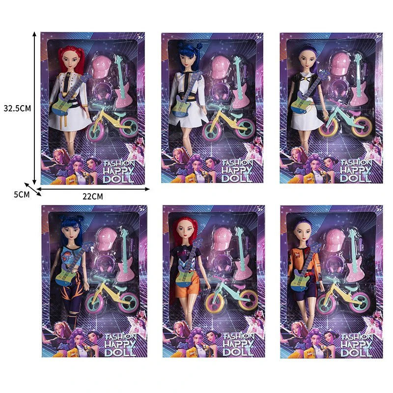 11 Inch Solid Body K-POP Demon Hunting Girl Group Doll with Accessories 6 Styles Assorted