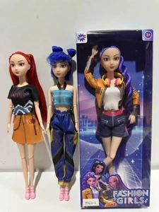 K-POP Perempuan Pemburu Sihir Versi Animasi 11.5 inci 12 sendi Romi Rumi bernyanyi Barbie dengan fon kepala 3 campuran
