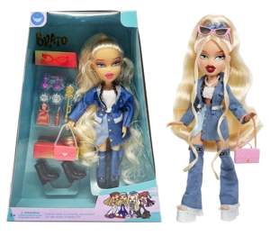 OMG BRATZ รองเท้าบูท   ตุ๊กตา 10 นิ้ว ขาใหญ่ ตุ๊กตา มีแว่นตา มีรองเท้าบูท มีเครื่องประดับ ชุด 5 ชิ้น พร้อมกระเป๋าถือ