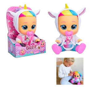 ตุ๊กตายูนิคอร์นตุ๊กตาลูกตุ๊กตาลูกตุ๊กตาฟังก์ชั่นความร้อนด้วยสายปุยชุดเสื้อผ้า 2 ชิ้น