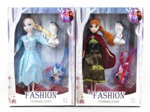 Generation 4 11.5 Inch Movable Hands Solid Body Ice Princess with Guitar and Olaf 2 Styles Assorted