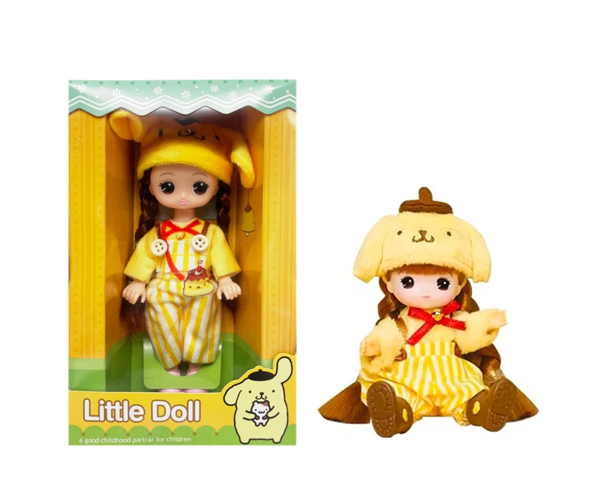 1:1 6.5-inch Solid Plush Pom Pom Purin Doll