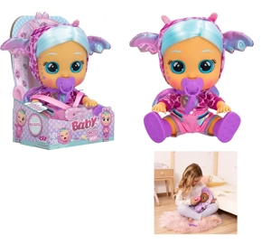 Kelelawar boneka - Generasi ke - 16 14 inci dengan boneka versi gadis menangis dengan rambut dengan empat suara musik cry Babies-Tutti Fritti dengan fungsi air mata mengalir, dengan botol serap air, dengan puting. Fungsi pemanasan dengan sabuk fluff. Fungsi pemanasan dengan sabuk fluff. Fungsi pemanasan dengan sabuk fluff. Pakaian 2 potong.