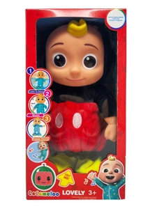 22 Inch Solid Body Electric Cocomelon Minnie Baby Function Description [Can Walk. Can Sing 4 Songs, Can Laugh, Can Dance] Batteries Not Included