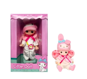 1:1 6.5-inch Solid Plush My Melody Doll