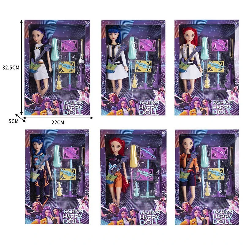 Boneka K-POP berburu setan 11 inci dengan aksesoris 6 jenis campuran