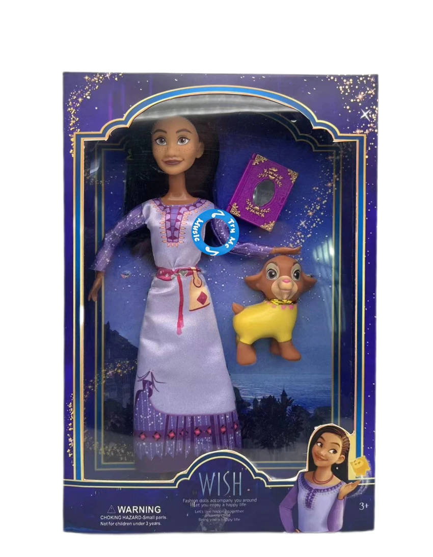 11.5 9 inci sendi badan pepejal Disney Wish bintang aneh dengan bintang keinginan anjing peliharaan, bintang keinginan buku sihir dengan bintang keinginan lagu tema