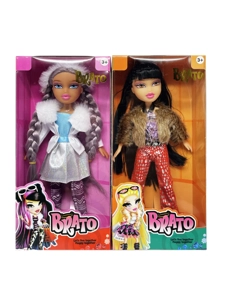 OMG BRATZ รองเท้าบูท   ฤดูหนาวชุด 10 นิ้วเท้าขนาดใหญ่ต้นขาทึบหัวใหญ่ตุ๊กตา