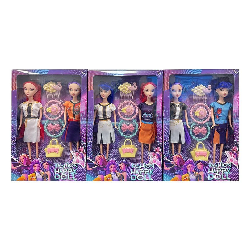 11 Inch Double Solid Body K-POP Demon Hunting Girl Group Doll with Accessories 3 Styles Assorted