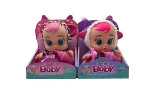 รุ่น 19 10 นิ้ว เทปเสียงร้องเพลงสี่เสียง Babies - ตุ๊ตติ ฟริตติ มีฟังก์ชั่นน้ําตาไหล พร้อมขวดดูดซับน้ํา พร้อมนมฟังก์ชั่นความร้อนด้วยสายปุยเสื้อผ้า ชุด 2 ชิ้น 2 ชิ้น