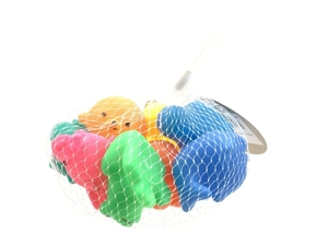 Bath Vinyl Squeeze Squeaky 8 Mixed Animal PCS