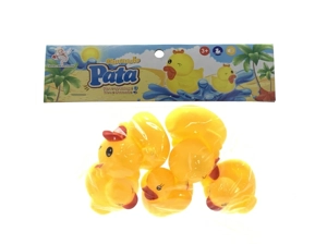 Bath Vinyl Squeeze Squeaky Duckling & Pretty Duck, 5 PCS