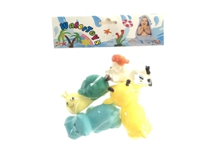 Bath Vinyl Squeeze Squeaky Animal, 4 PCS