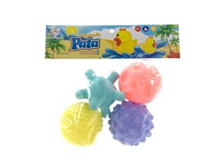 Bath Vinyl Hand Squeeze Ball, 4 PCS