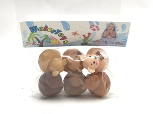Bath Vinyl Squeeze Squeaky 6-color Bear Duck, 6 PCS