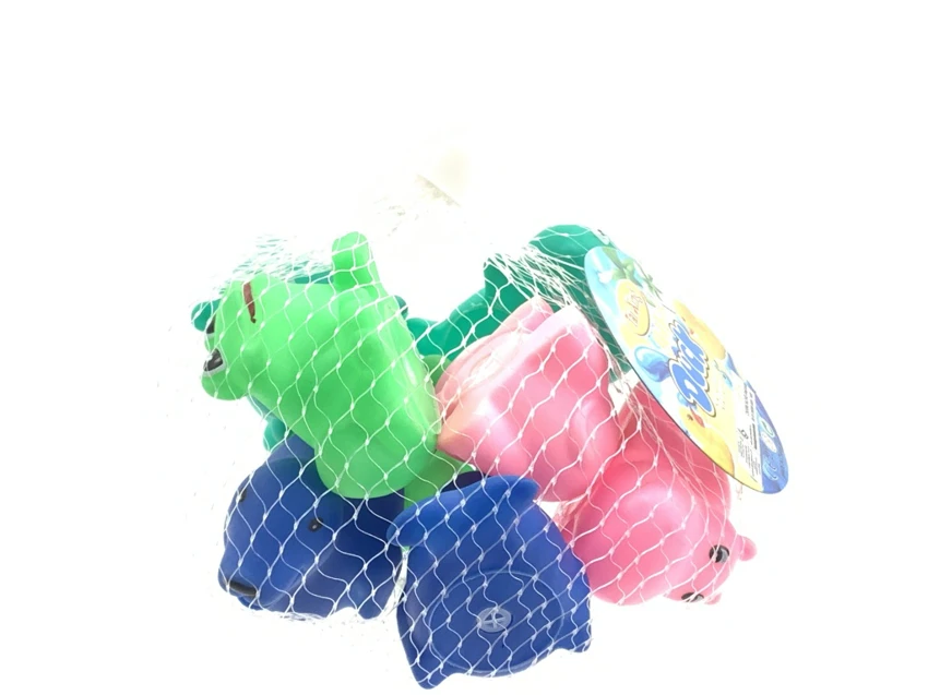 Bath Vinyl Squeeze Squeaky 8 Mixed Animal PCS
